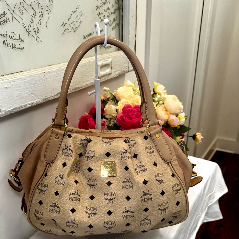 MCM Beige Women's Hobo Bag